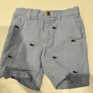 Vineyard Vines boys seersucker size 6 boys whale shorts